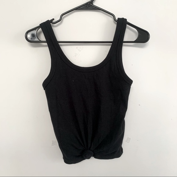 2/$10 HOLLISTER black tank with front knot